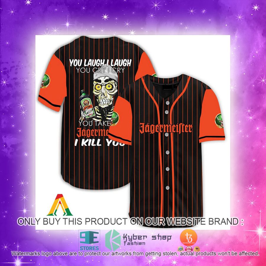 NEW Achmed the Dead Terrorist You Laugh I Laugh You Take My Jagermeister I Kill You Baseball Shirt 4 achmed the dead terrorist you laugh i laugh you take my jagermeister i kill you baseball jersey 4 48168