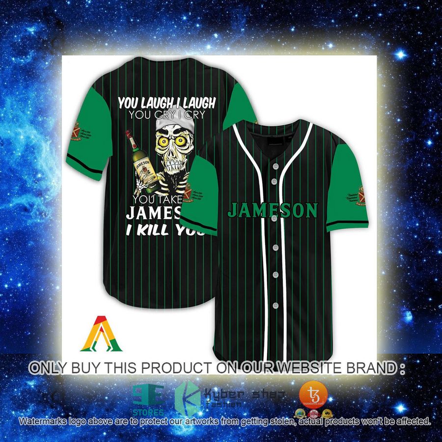 NEW Achmed the Dead Terrorist You Laugh I Laugh You Take My Jameson Whiskey I Kill You Baseball Shirt 2 achmed the dead terrorist you laugh i laugh you take my jameson whiskey i kill you baseball jersey 2 31440