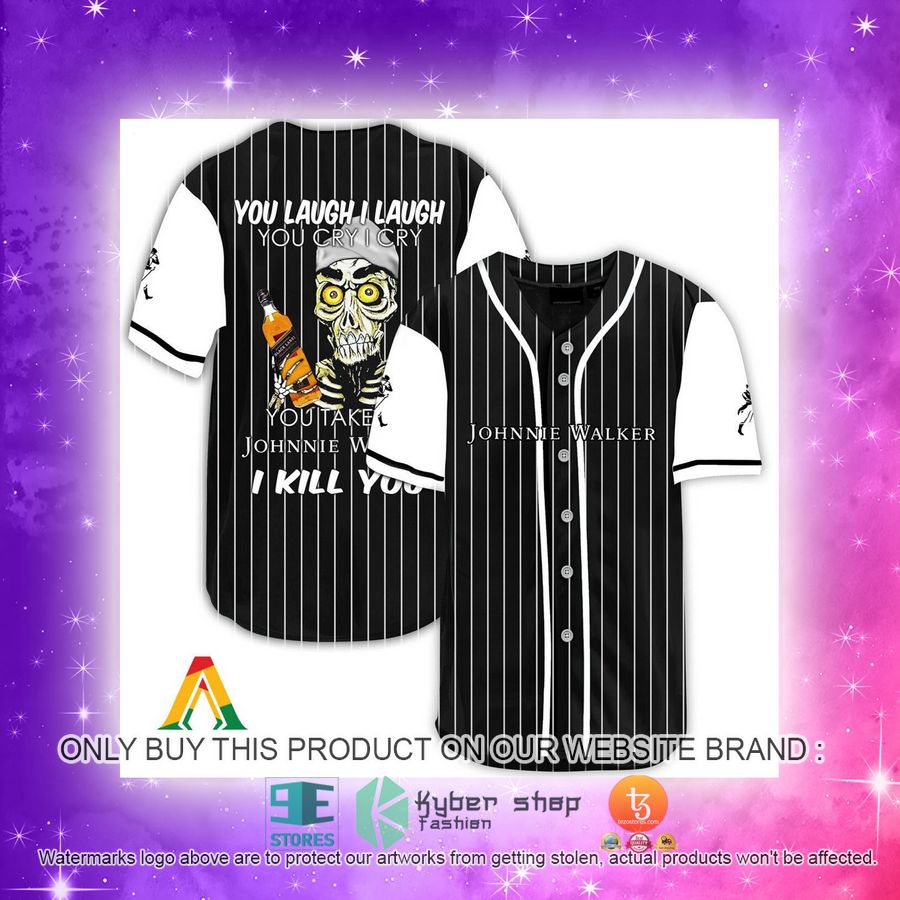 NEW Achmed the Dead Terrorist You Laugh I Laugh You Take My Johnnie Walker I Kill You Baseball Shirt 4 achmed the dead terrorist you laugh i laugh you take my johnnie walker i kill you baseball jersey 4 66885