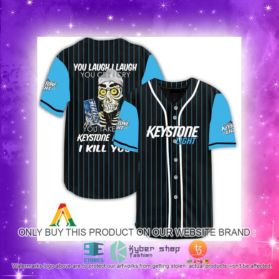 NEW Achmed the Dead Terrorist You Laugh I Laugh You Take My Keystone Light I Kill You Baseball Shirt 4 achmed the dead terrorist you laugh i laugh you take my keystone light i kill you baseball jersey 4 25098