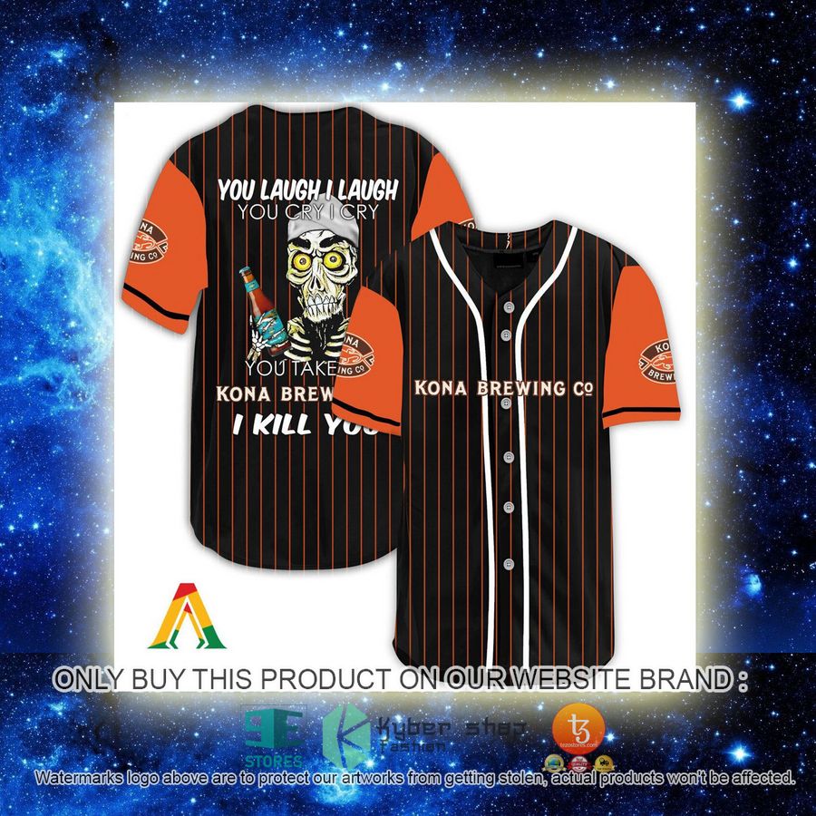 NEW Achmed the Dead Terrorist You Laugh I Laugh You Take My Kona Brewing I Kill You Baseball Shirt 2 achmed the dead terrorist you laugh i laugh you take my kona brewing i kill you baseball jersey 2 95991