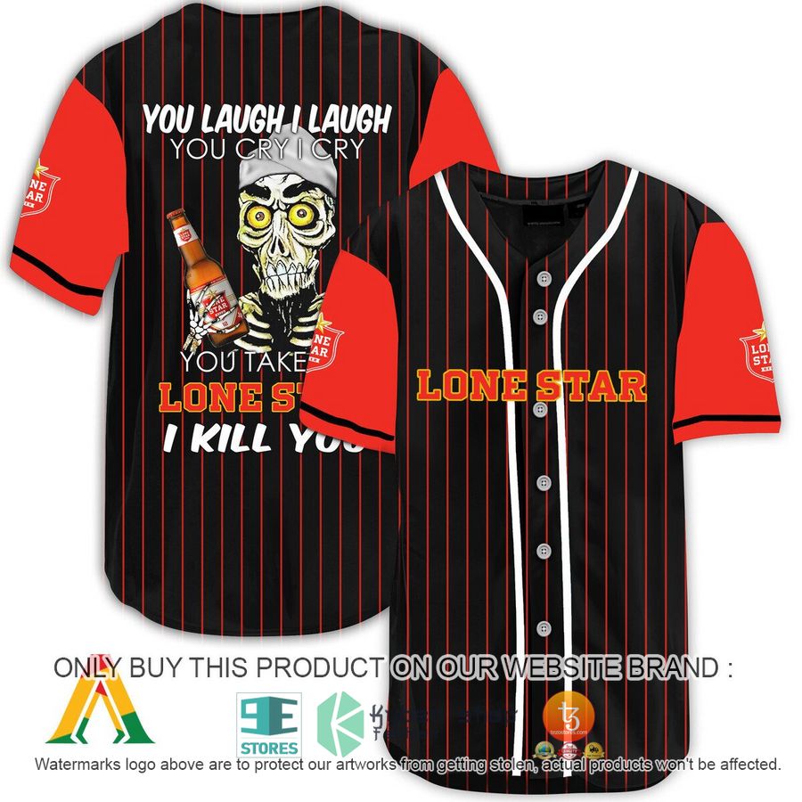 NEW Achmed the Dead Terrorist You Laugh I Laugh You Take My Lone Star Beer I Kill You Baseball Shirt 8 achmed the dead terrorist you laugh i laugh you take my lone star beer i kill you baseball jersey 1 368