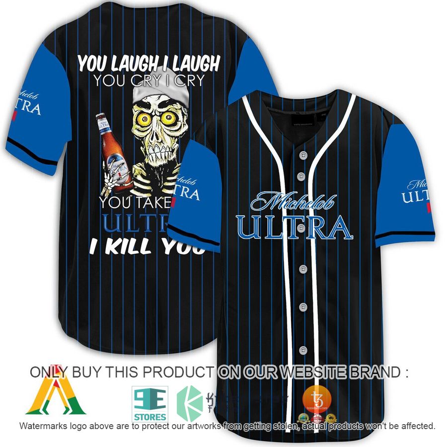 NEW Achmed the Dead Terrorist You Laugh I Laugh You Take My Michelob Ultra I Kill You Baseball Shirt 1 achmed the dead terrorist you laugh i laugh you take my michelob ultra i kill you baseball jersey 1 2589