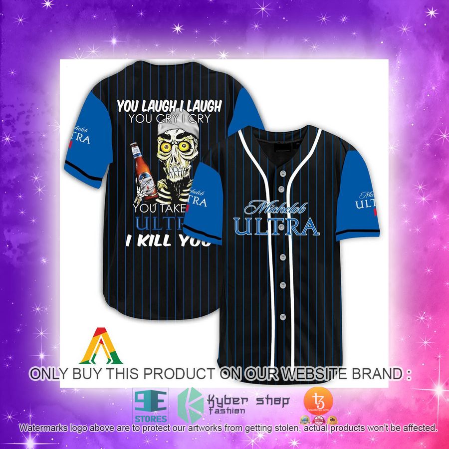 NEW Achmed the Dead Terrorist You Laugh I Laugh You Take My Michelob Ultra I Kill You Baseball Shirt 4 achmed the dead terrorist you laugh i laugh you take my michelob ultra i kill you baseball jersey 4 5704