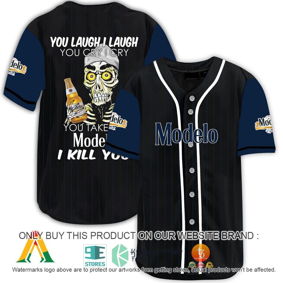 NEW Achmed the Dead Terrorist You Laugh I Laugh You Take My Modelo Beer I Kill You Baseball Shirt 8 achmed the dead terrorist you laugh i laugh you take my modelo beer i kill you baseball jersey 1 94030