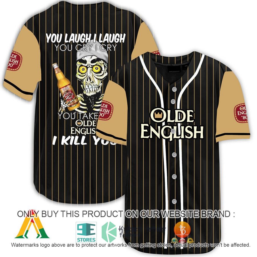 NEW Achmed the Dead Terrorist You Laugh I Laugh You Take My Olde English 800 Beer I Kill You Baseball Shirt 8 achmed the dead terrorist you laugh i laugh you take my olde english 800 beer i kill you baseball jersey 1 87016