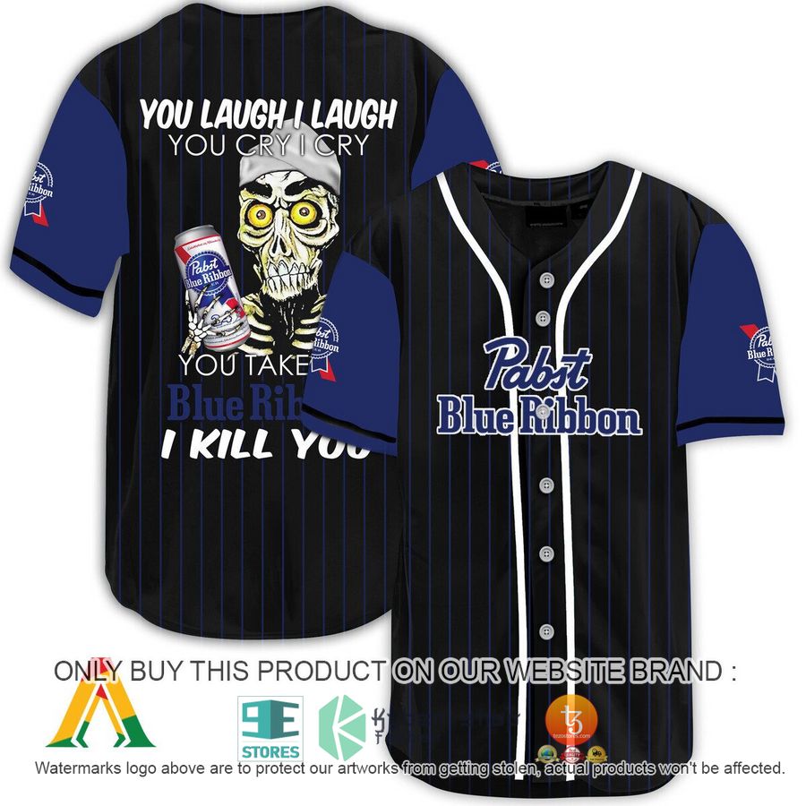 NEW Achmed the Dead Terrorist You Laugh I Laugh You Take My Pabst Blue Ribbon I Kill You Baseball Shirt 9 achmed the dead terrorist you laugh i laugh you take my pabst blue ribbon i kill you baseball jersey 1 89117
