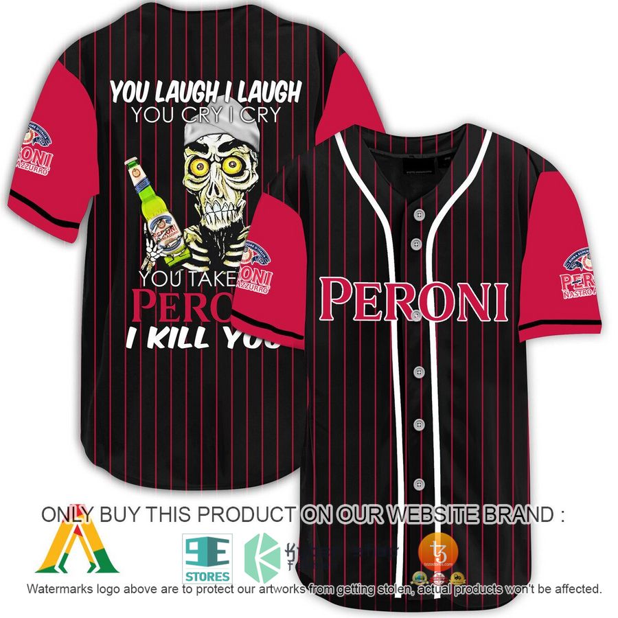 NEW Achmed the Dead Terrorist You Laugh I Laugh You Take My Peroni Beer I Kill You Baseball Shirt 1 achmed the dead terrorist you laugh i laugh you take my peroni beer i kill you baseball jersey 1 44439