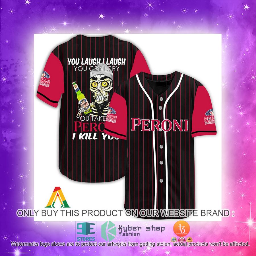 NEW Achmed the Dead Terrorist You Laugh I Laugh You Take My Peroni Beer I Kill You Baseball Shirt 4 achmed the dead terrorist you laugh i laugh you take my peroni beer i kill you baseball jersey 4 88732