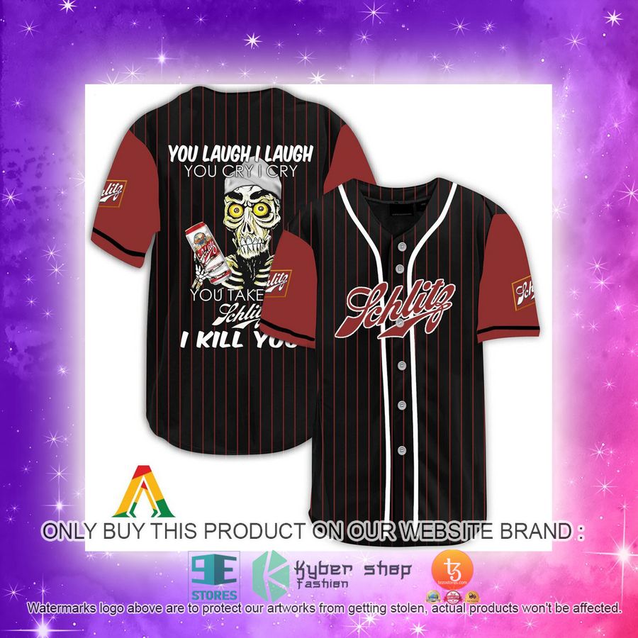 NEW Achmed the Dead Terrorist You Laugh I Laugh You Take My Schlitz Beer I Kill You Baseball Shirt 4 achmed the dead terrorist you laugh i laugh you take my schlitz beer i kill you baseball jersey 4 440