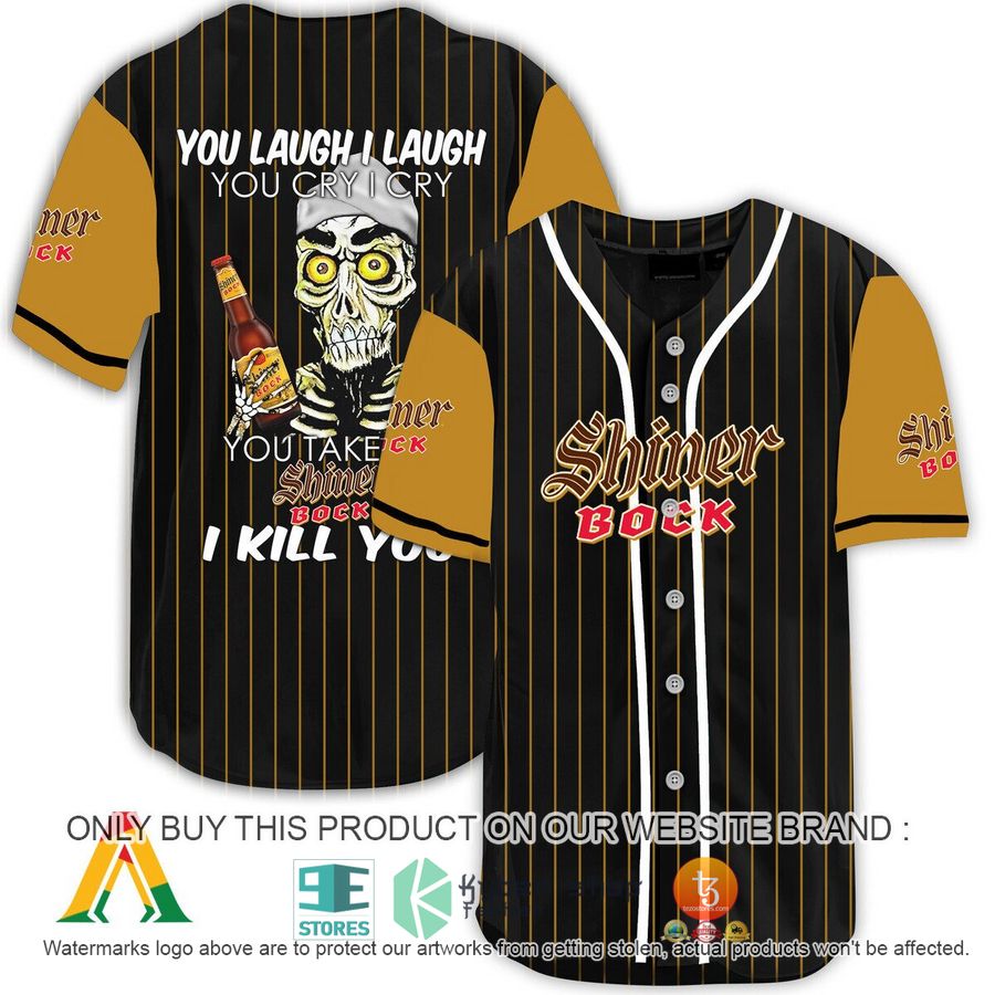 NEW Achmed the Dead Terrorist You Laugh I Laugh You Take My Shiner Bock Beer I Kill You Baseball Shirt 8 achmed the dead terrorist you laugh i laugh you take my shiner bock beer i kill you baseball jersey 1 49205