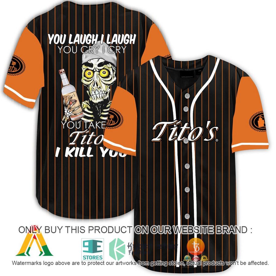 NEW Achmed the Dead Terrorist You Laugh I Laugh You Take My Tito's Vodka I Kill You Baseball Shirt 9 achmed the dead terrorist you laugh i laugh you take my titos vodka i kill you baseball jersey 1 27798