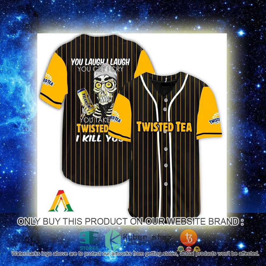 NEW Achmed the Dead Terrorist You Laugh I Laugh You Take My Twisted Tea I Kill You Baseball Shirt 2 achmed the dead terrorist you laugh i laugh you take my twisted tea i kill you baseball jersey 2 43935