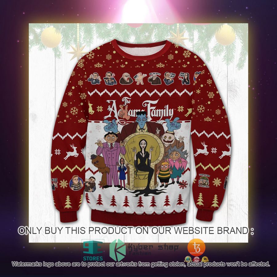 HOT Addams Family Ugly Sweater 4 addams family ugly sweater 4 16929