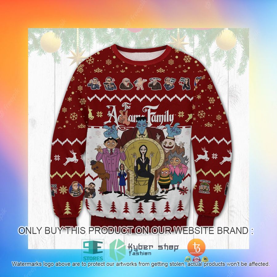 HOT Addams Family Ugly Sweater 6 addams family ugly sweater 6 35693