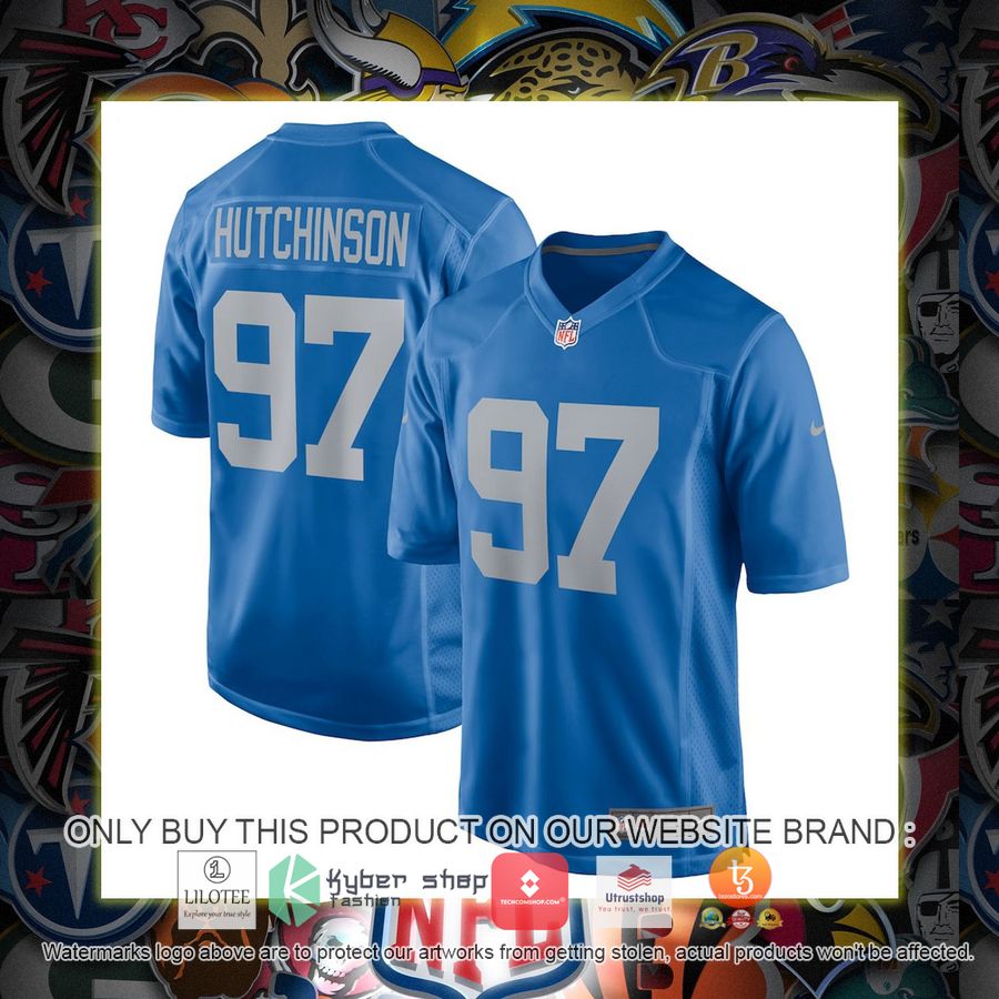aidan hutchinson detroit lions nike 2022 nfl draft first round pick alternate blue football jersey 1 67423