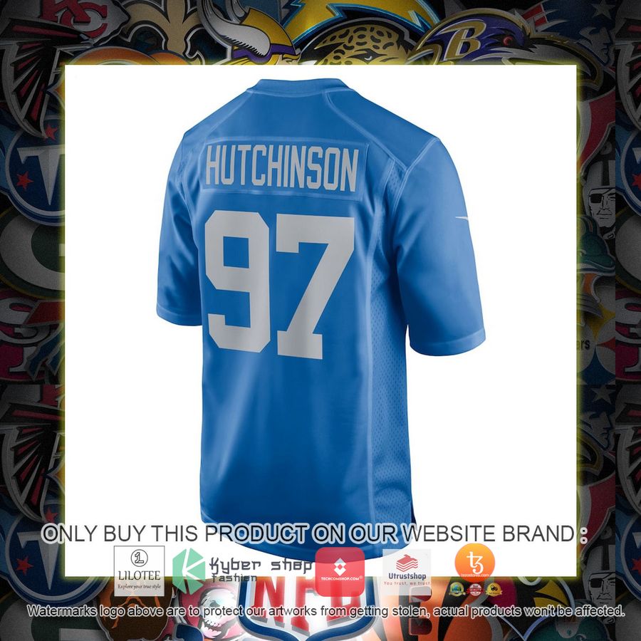 HOT Aidan Hutchinson Detroit Lions Nike 2022 NFL Draft First Round Pick Alternate Blue Football Jersey Shirt 3 aidan hutchinson detroit lions nike 2022 nfl draft first round pick alternate blue football jersey 3 75137