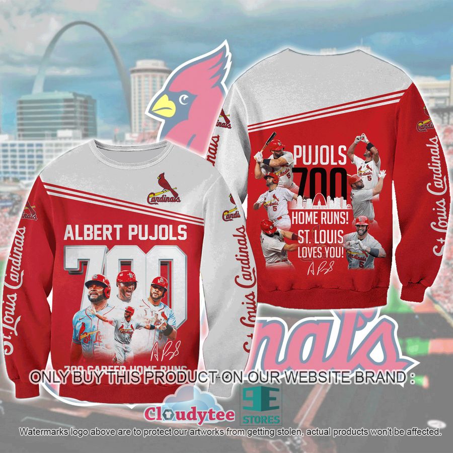 HOT Albert Pujols St. Louis Cardinals 700 Career Home Runs 3D Shirt, Hoodie 3 albert pujols st louis cardinals 700 career home runs 3d shirt hoodie 2 89699