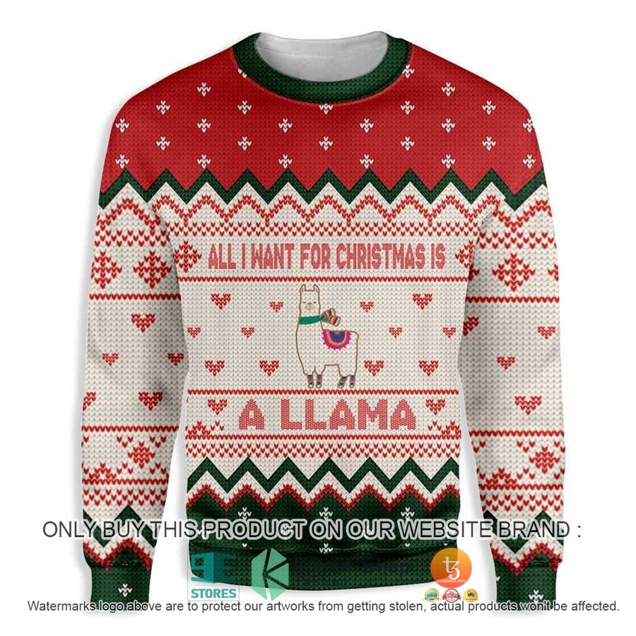 HOT All I Want For Christmas Is A Llama Ugly Christmas Sweater 1 all i want for christmas is a llama ugly christmas sweater 1 96604