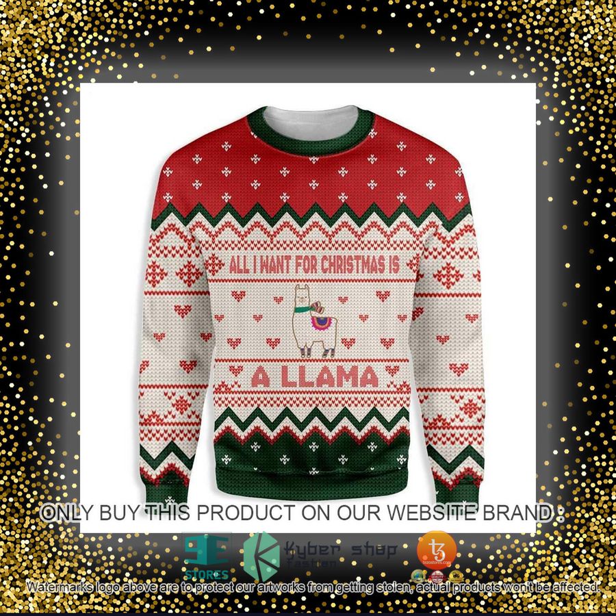 HOT All I Want For Christmas Is A Llama Ugly Christmas Sweater 4 all i want for christmas is a llama ugly christmas sweater 4 1511