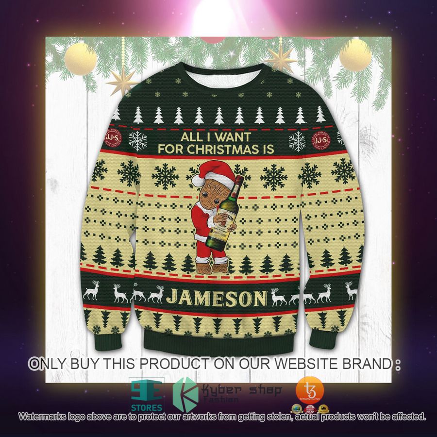 NEW All I Want For Christmas is Jameson Groot Christmas Sweatshirt, Sweater 2 all i want for christmas is jameson groot christmas ugly sweater 2 61050