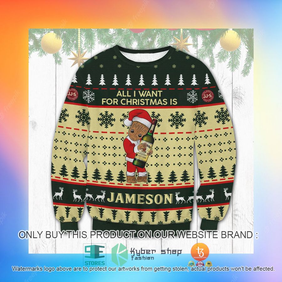 NEW All I Want For Christmas is Jameson Groot Christmas Sweatshirt, Sweater 3 all i want for christmas is jameson groot christmas ugly sweater 3 19660