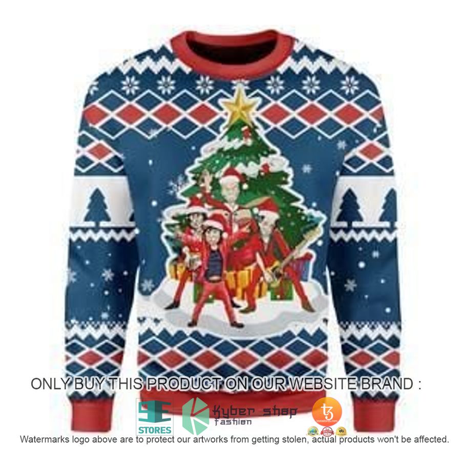 all i want for christmas is rock and roll christmas ugly sweater 1 59237