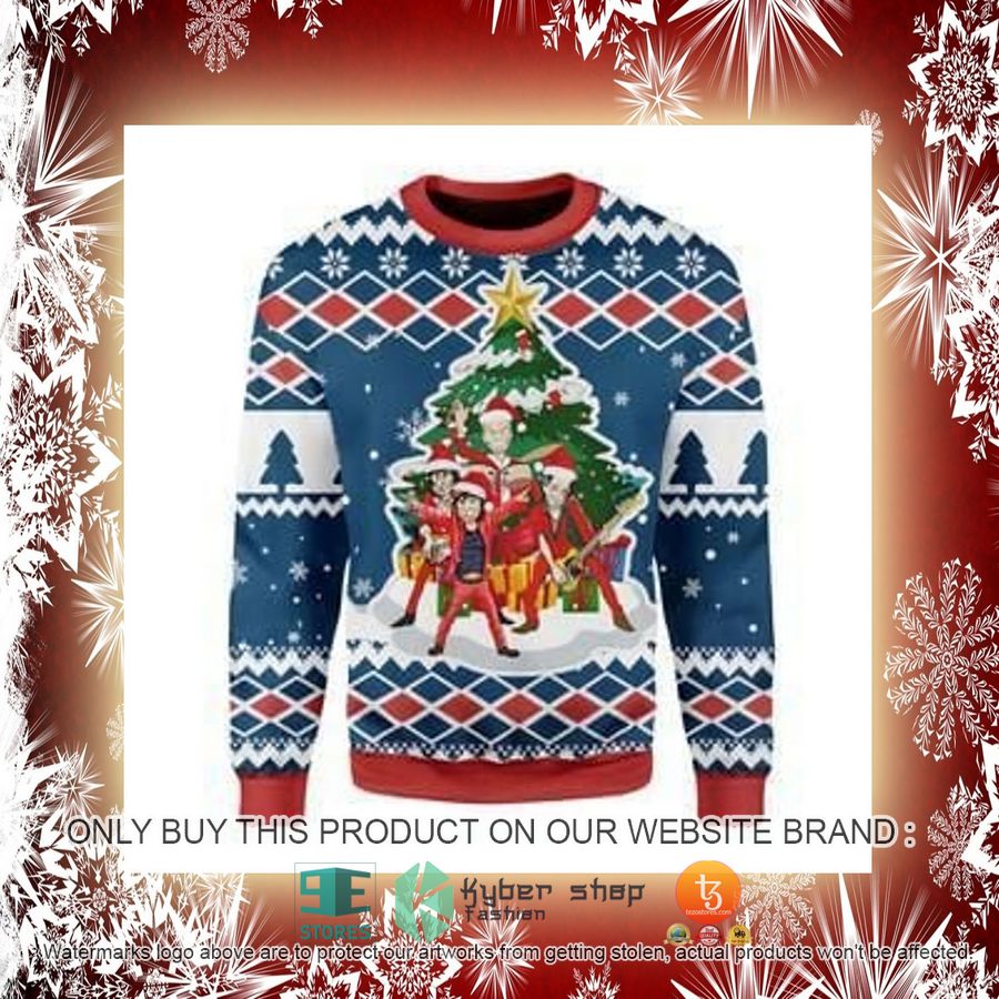 NEW All I Want For Christmas Is Rock And Roll Christmas Sweatshirt, Sweater 3 all i want for christmas is rock and roll christmas ugly sweater 3 97120