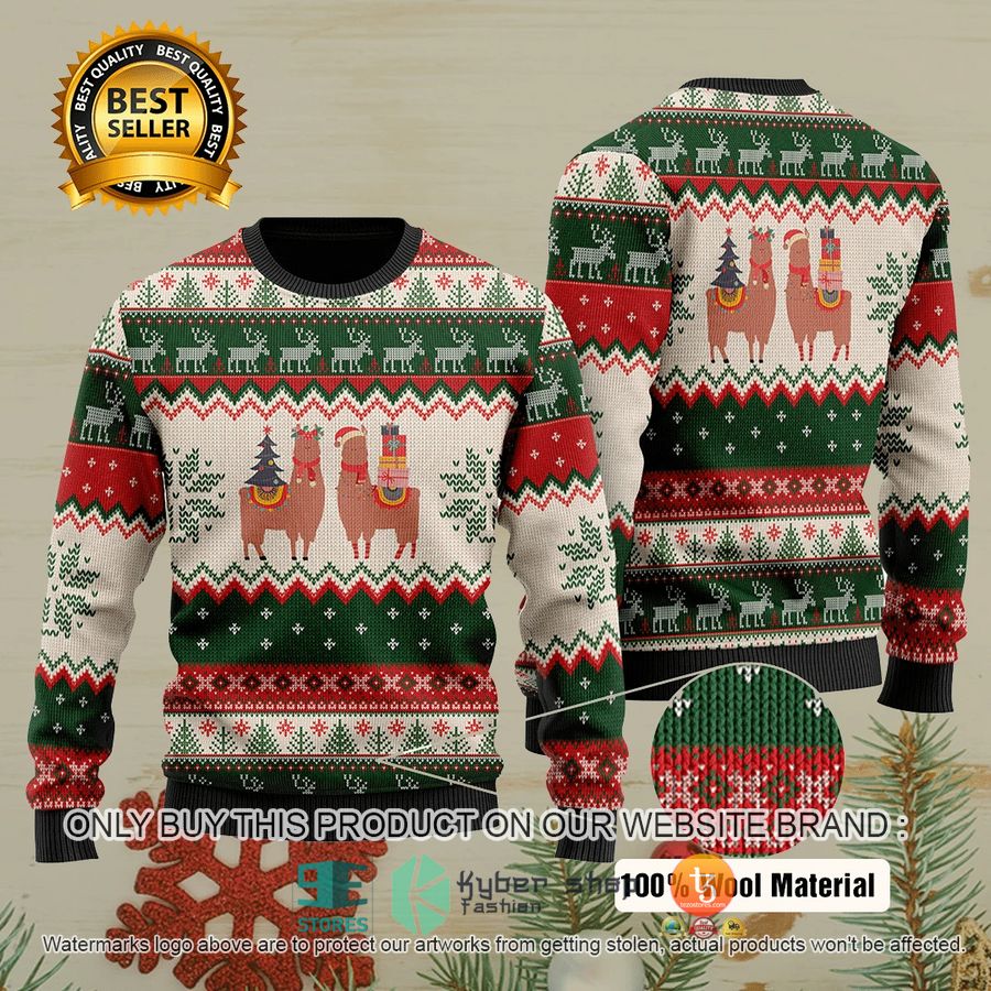 alpaca christmas ugly sweater 1 82266