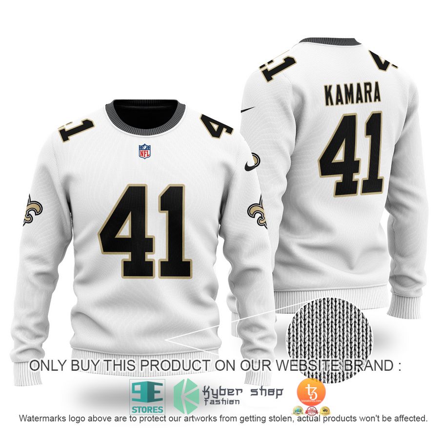 NEW Alvin Kamara 41 New Orleans Saints Sweater 1 alvin kamara 41 new orleans saints sweater 1 39663