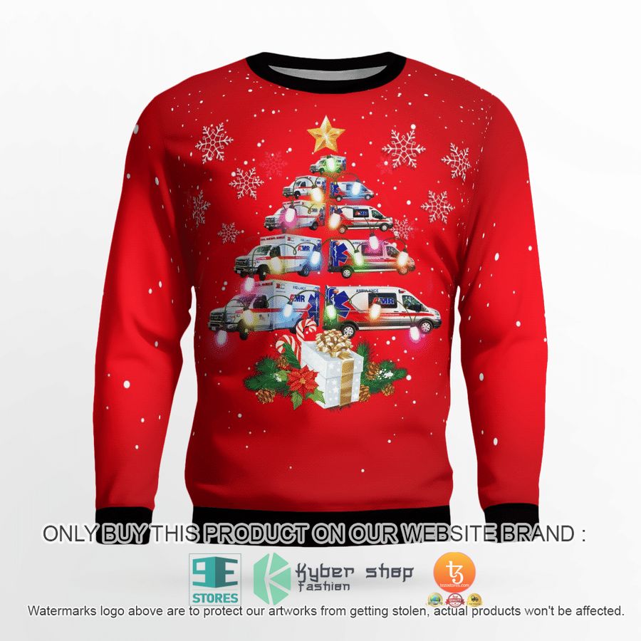 NEW AMR Capital Region Christmas Tree red Sweatshirt, Sweater 3 amr capital region christmas tree red sweater sweatshirt 3 68128