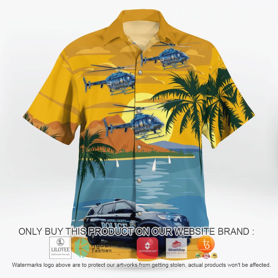 HOT Anne Arundel County, Maryland, Anne Arundel County Police Department Car And Bell 407 Helicopter Hawaiian Shirt 7 anne arundel county maryland anne arundel county police department car and bell 407 helicopter hawaiian shirt 7 19284