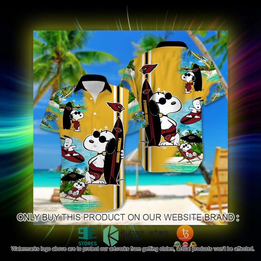 HOT Arizona Cardinals Snoopy Surfing Hawaiian Shirt, Short 3 arizona cardinals nfl hawaiian shirt short 3 36160