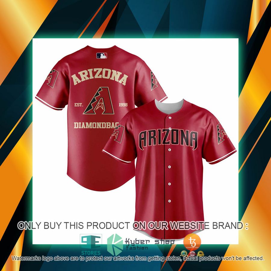NEW Arizona Diamondbacks Baseball Shirt 1 arizona diamondbacks baseball jersey 1 1023