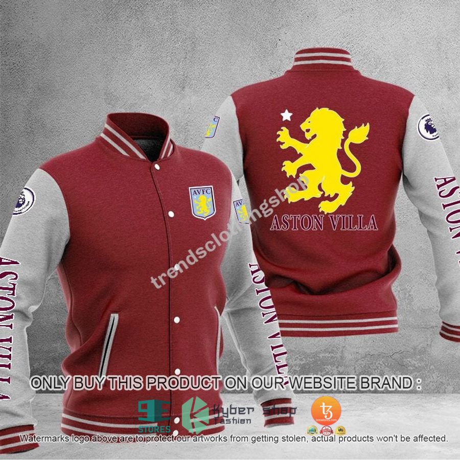 NEW Aston Villa F.C Varsity Jacket 3 aston villa f c baseball jacket 3 87916