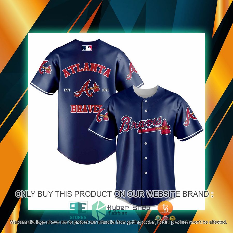 NEW Atlanta Braves Baseball Shirt 6 atlanta braves baseball jersey 1 57294