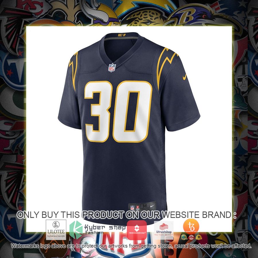 HOT Austin Ekeler Los Angeles Chargers Nike Navy Football Jersey Shirt 2 austin ekeler los angeles chargers nike navy football jersey 2 452