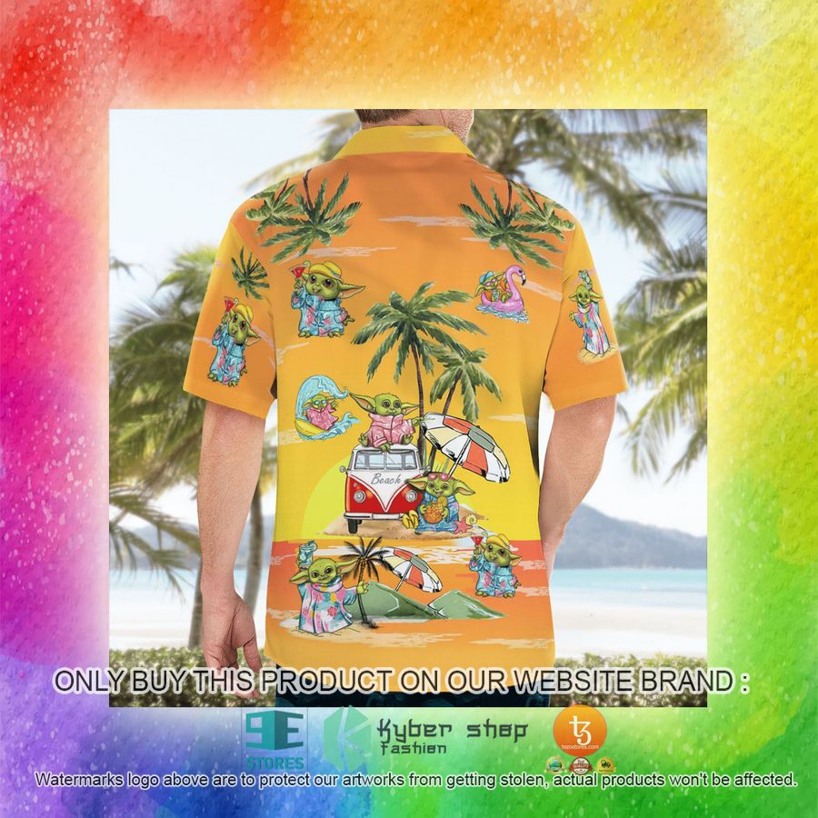 NEW Baby Yoda Summer Time Sunset Yellow Hawaii Shirt, Shorts 15 baby yoda summer time sunset yellow hawaiian shirt shorts 15 79124