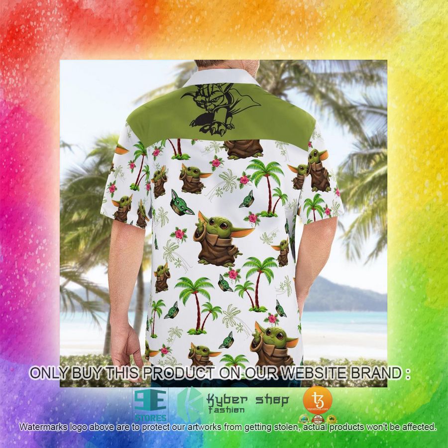 baby yoda tropical pattern hawaiian shirt shorts 15 24085