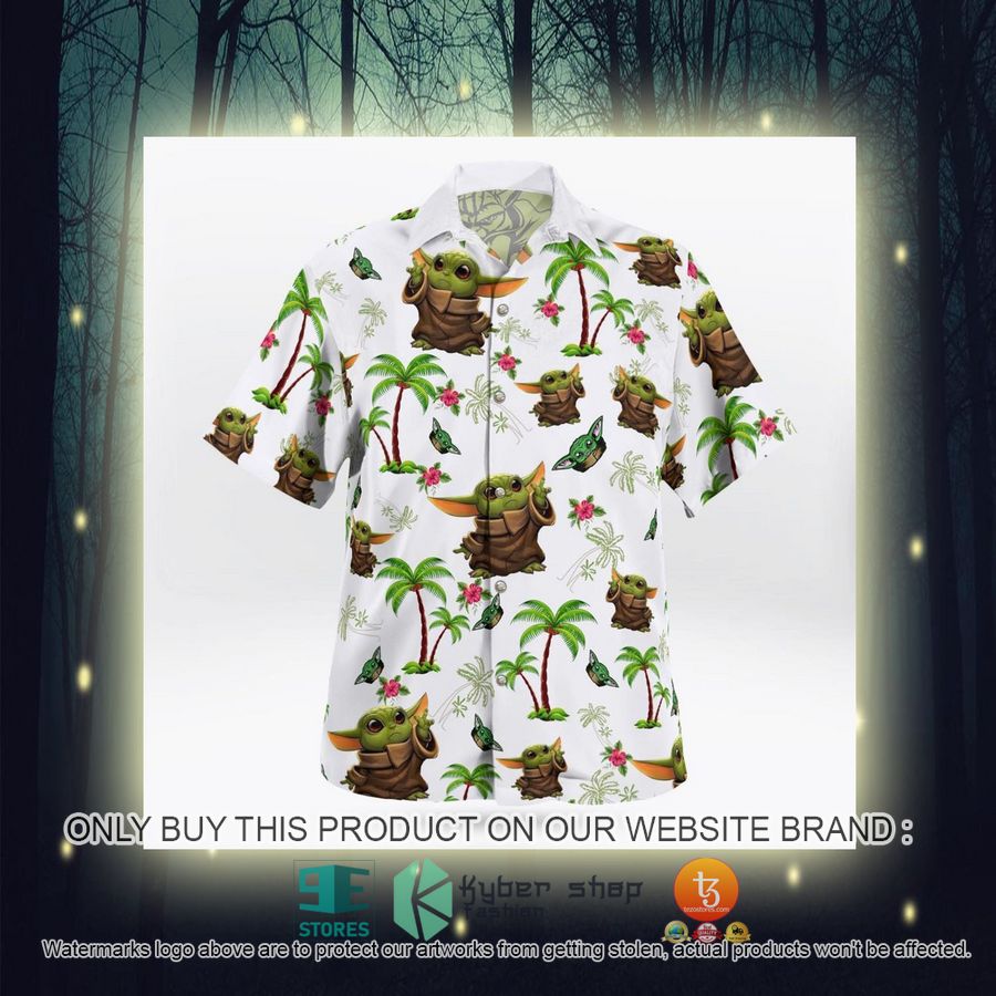 baby yoda tropical pattern hawaiian shirt shorts 7 89455