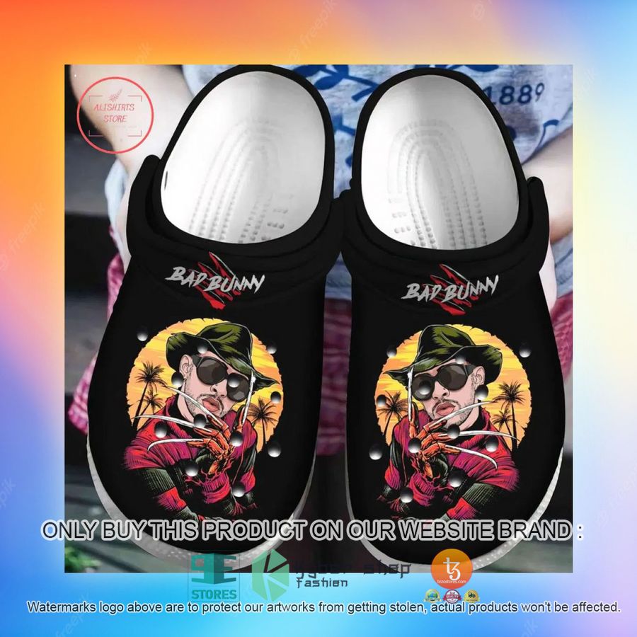 NEW Bad Bunny Freddy Krueger Halloween Crocs Crocband Clog 3 bad bunny freddy krueger halloween crocs crocband shoes 3 3221