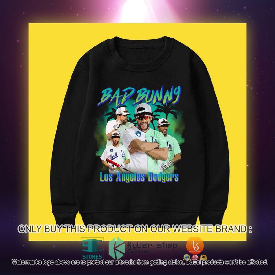 NEW Bad Bunny Los Angeles Dodgers Shirt, Hoodie 5 bad bunny los angeles dodgers 3d shirt hoodie 5 74395