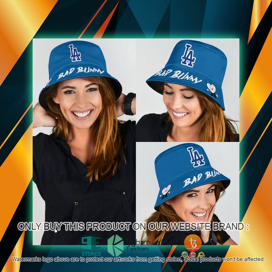 bad bunny los angeles dodgers bucket hat 2 8640