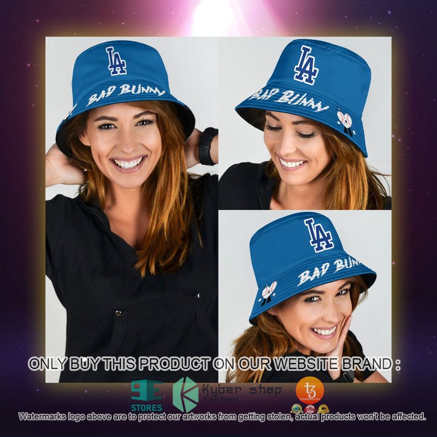 NEW Bad Bunny Los Angeles Dodgers Bucket Hat 4 bad bunny los angeles dodgers bucket hat 4 96204
