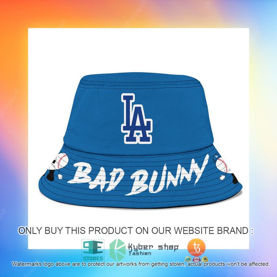 NEW Bad Bunny Los Angeles Dodgers Bucket Hat 5 bad bunny los angeles dodgers bucket hat 5 74383