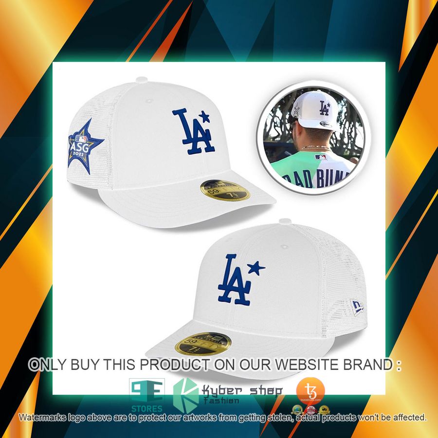 bad bunny los angeles dodgers mlb all star game 2022 white cap 1 93978