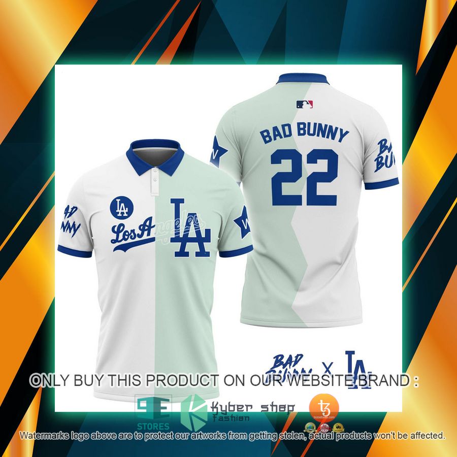 NEW Bad Bunny Los Angeles Dodgers Polo Shirt 6 bad bunny los angeles dodgers polo shirt 1 82718