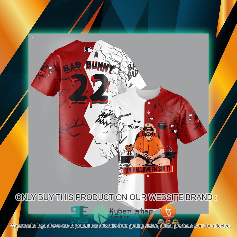 bad bunny un halloween sin ti baseball jersey 1 14144