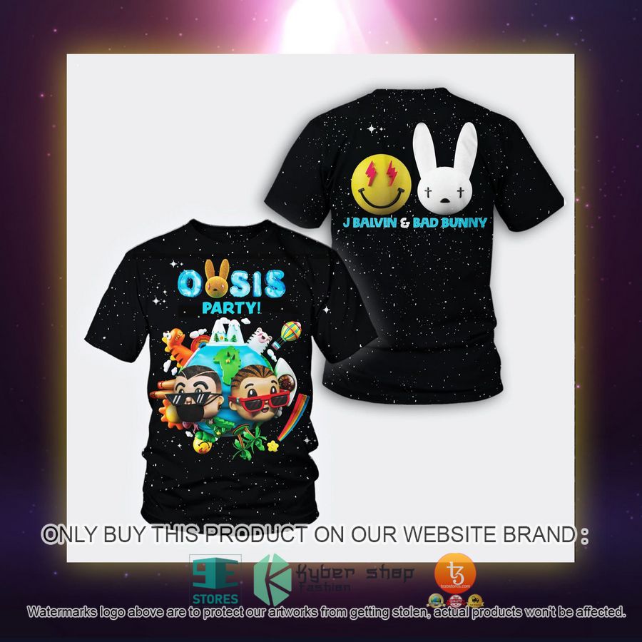 bad bunny x jbalvin noche de oasis galaxy t shirt 2 45897