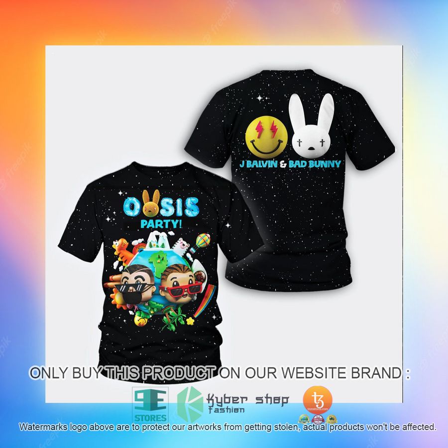 NEW Bad Bunny x Jbalvin Noche De Oasis galaxy Shirt 3 bad bunny x jbalvin noche de oasis galaxy t shirt 3 84766